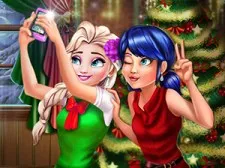 Selfie De Navidad De Mariquita Y Elsa